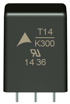 EPCOS T Scheibenvaristor, 400pF, 470V, 300V, 125J, Metall, 6000A Max., 17 X 21.6 X 13mm, Ø 14mm, 13mm, L. 17mm