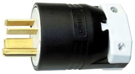 Hubbell Netzstecker Kabel, 3P, NEMA 15 - 50P, 250 V / 50A Schwarz, Für USA