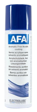 Electrolube AFA Acryl, Elektrischer Stromkreisschutz Schutzlack Transparent, Spray 200 Ml