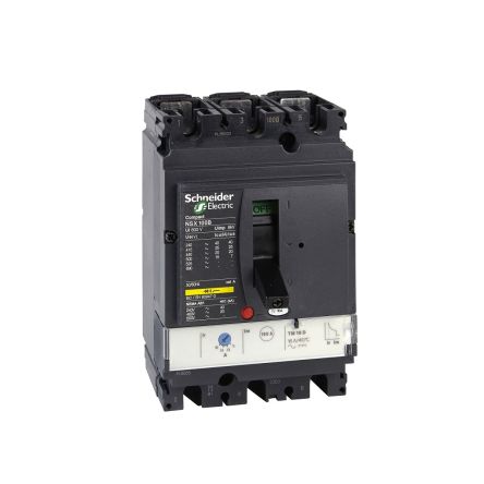 Schneider Electric LV4, Leistungsschalter MCCB 3-polig, 100A / Abschaltvermögen 85 KA 690V, Fest, L. 161mm