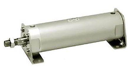 SMC NCG Pneumatikzylinder Doppeltwirkend, Bohrung Ø 20mm / Hub 177.8mm, Bis 1 MPa