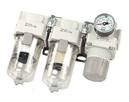 SMC Luftfilter-Regler-Öler Serie AC, Anschluss NPT1/4, 1 MPa