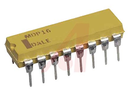 Vishay, MDP 56Ω ±2% Isolated Resistor Network, 8 Resistors, 1.92W Total, DIP, Solder