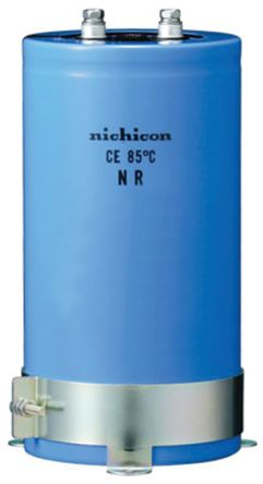 Nichicon NR Elektrolyt Alu Kondensator, Elko 68000μF ±20% / 25V Dc, Ø 35mm X 120mm, +85°C