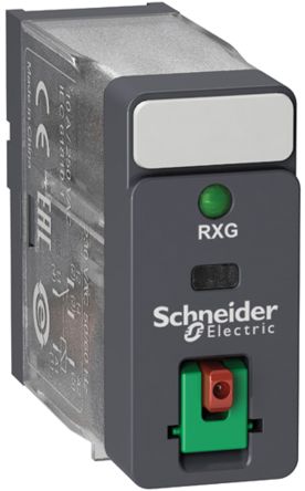 Schneider Electric Harmony Relay RXG Monostabiles Relais, Steckrelais 1-poliger Wechsler 10A 230V Ac Spule / 820mW