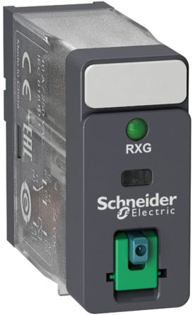 Schneider Electric Harmony Relay RXG Monostabiles Relais, Steckrelais 1-poliger Wechsler 10A 24V Dc Spule / 530mW
