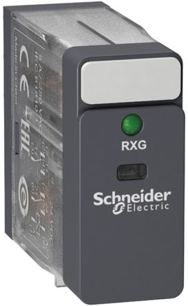 Schneider Electric Harmony Relay RXG Monostabiles Relais, Steckrelais 1-poliger Wechsler 10A 24V Ac Spule / 820mW