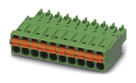Phoenix Contact 3.81mm Pitch 19 Way Pluggable Terminal Block, Plug, Cable Mount, Spring Cage Termination