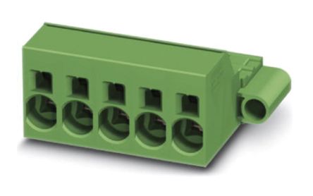 Phoenix Contact 10.16mm Pitch 6 Way Pluggable Terminal Block, Inverted Plug, Cable Mount, Spring Cage Termination