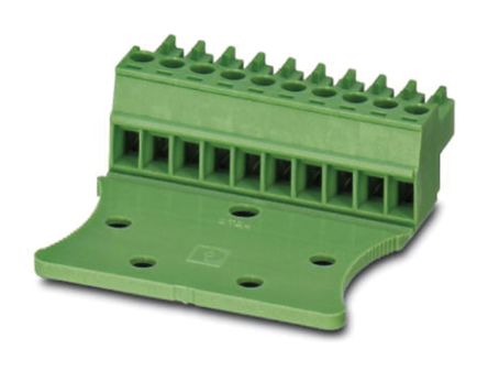 Phoenix Contact 3.81mm Pitch 13 Way Right Angle Pluggable Terminal Block, Plug, Through Hole, Screw Termination