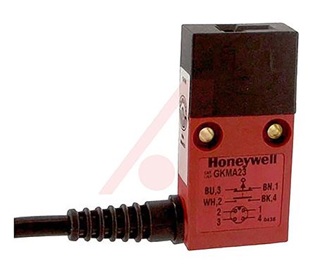 Honeywell Mikroschalter GKM Sicherheitsendschalter, 2 Öffner, Mit Schlüssel Betätiger