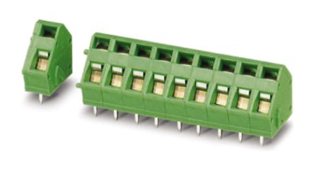 Phoenix Contact ZFKDSA 1.5C-6.0-EX Series PCB Terminal Block, 1-Contact, 5mm Pitch, Through Hole Mount, Spring Cage