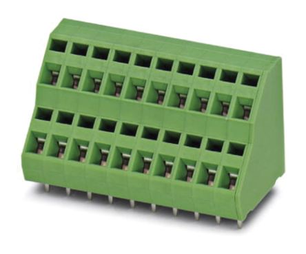 Phoenix Contact ZFKKDSA 1.5-5.08-26 Series PCB Terminal Block, 26-Contact, 5.08mm Pitch, Through Hole Mount, Spring