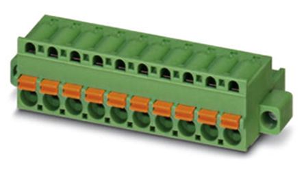 Phoenix Contact 5.08mm Pitch 22 Way Pluggable Terminal Block, Plug, Spring Cage Termination
