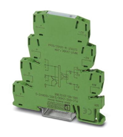 Phoenix Contact PLC-OPT- 24DC/24DC/100KHZ-G Series Solid State Interface Relay, DIN Rail Mount