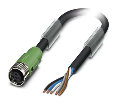 Phoenix Contact 5 Way M12 To Sensor Actuator Cable, 10m