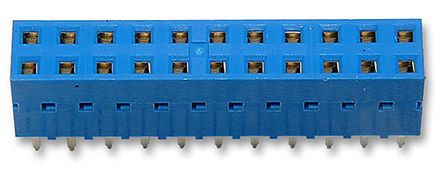 Amphenol Communications Solutions Dubox IDC-Steckverbinder Gerade 14-polig / 2-reihig, Raster 2.54mm