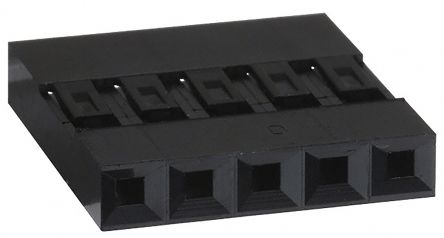 Amphenol Communications Solutions Mini-PV Steckverbindergehäuse Buchse 2.54mm, 5-polig / 1-reihig Gerade, Kabelmontage