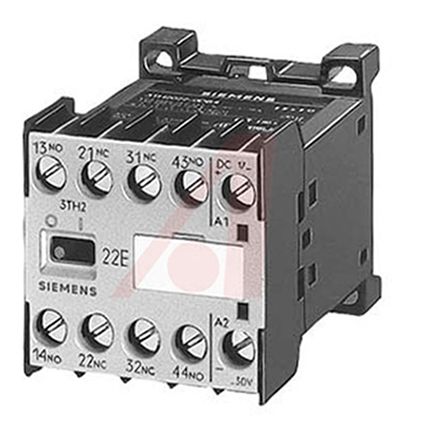 Siemens Relais De Contrôle 3TH2, 3 NO/NF, 10 A, 120 V C.a., Vin 220 V