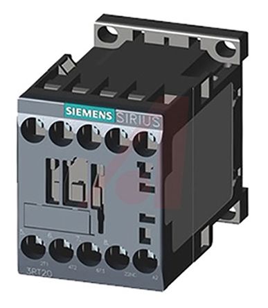 Siemens SIRIUS 3RT2 Leistungsschütz / 230 V Ac Spule, 3 -polig 3 Schließer, 400 V Ac / 9 A
