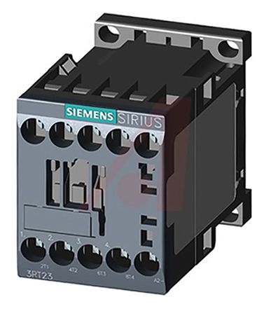 Siemens SIRIUS 3RT2 Leistungsschütz / 24 V Dc Spule, 4 -polig 4 Schließer, 690 V Ac / 9 A