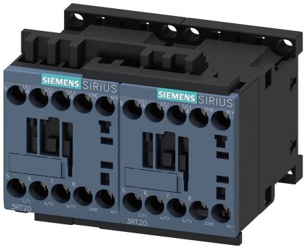 Siemens Contacteur Inverseur Série 3RA, 3 Pôles, 3NO, 7 A, 24 V C.c., 3 KW