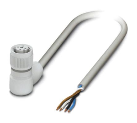 Phoenix Contact 传感器执行器电缆, SAC系列, 4芯, M12