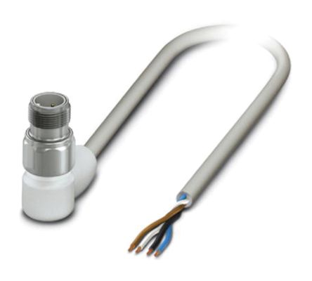 Phoenix Contact Male 4 Way M12 To Sensor Actuator Cable, 10m