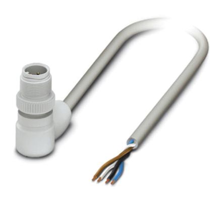 Phoenix Contact Male 4 Way M12 To Sensor Actuator Cable, 10m