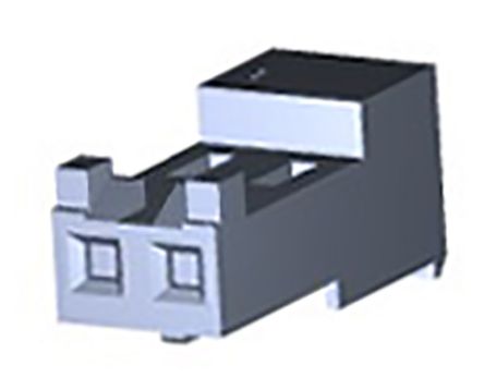 TE Connectivity MTA-156 Steckverbindergehäuse Buchse 3.96mm, 2-polig / 1-reihig Gerade, SMD Für MTA ,156 Stiftsockel