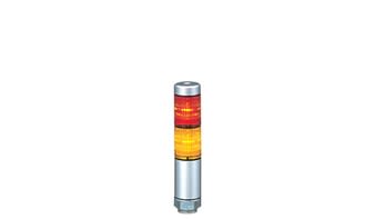 Patlite MPS LED Signalturm 2-stufig Mehrfarbig LED Rot/Gelb + Dauer 125mm Multifunktion