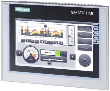 Siemens Pantalla Táctil HMI TP700 De 7, TFT, Color, 800 X 480pixels, Conectividad Ethernet, MPI, Profibus DP, USB