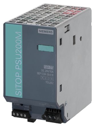 Siemens SITOP PSU200M Switch-Mode DIN-Schienen Netzteil 240W, 85 → 264V Ac, 24V Dc / 10A