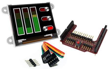 4D Systems Arduino Kompatibles Display OLED-Display 1.7Zoll, 160 X 128Pixel, Für Arduino