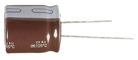 Panasonic FR, THT Aluminium-Elektrolyt Kondensator 470μF ±20% / 6.3V Dc, Ø 6.3mm X 11.2mm, Bis 105°C