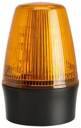 Moflash LEDS100, LED Blitz Signalleuchte Orange, 10 → 17 V Ac/dc, Ø 72mm X 107mm