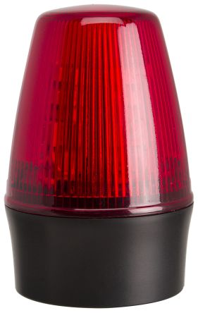 Moflash LEDS100, LED Blitz Signalleuchte Rot, 40 → 380 V Dc, 85 → 285 V Ac, Ø 72mm X 107mm
