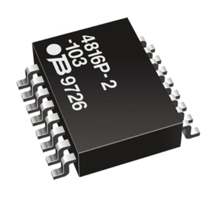 Bourns, 4800P 470Ω ±2% Isolated Resistor Array, 8 Resistors, 1.28W Total, DIP, Standard SMT