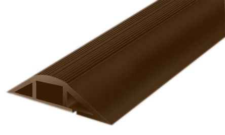 RS PRO 1m Brown Cable Cover In PVC, 19 X 10.9mm Inside Dia.
