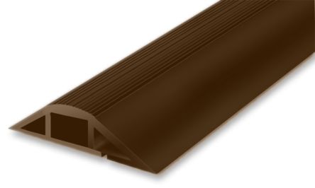 RS PRO 1m Brown Cable Cover In PVC, 22mm Inside Dia.