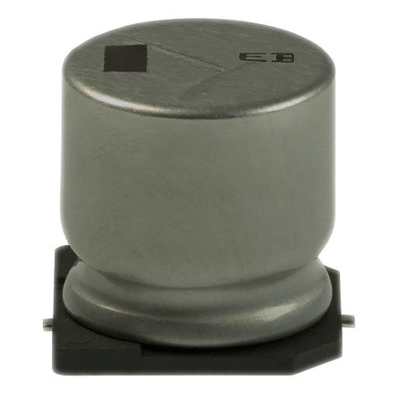Panasonic Condensador EEVEB2C100Q, 10μF, ±20%, 160V Dc, Montaje En Superficie +105°C, Electrolítico, Serie EB