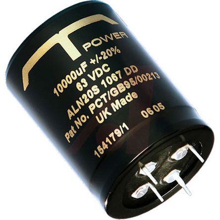 KEMET ALC40, THT Alu Kondensator, Elko 1000μF ±20% / 400V Dc, Ø 40mm X 80mm X 80mm, Bis 105°C