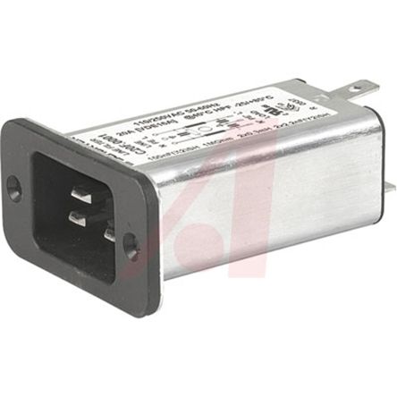 Schurter Filtro IEC Con Conector C20, 250 V Ac, 16 (IEC) A, 20 (UL / CSA) A, 50 (IEC) Hz, 60 (UL / CSA) Hz,, Con