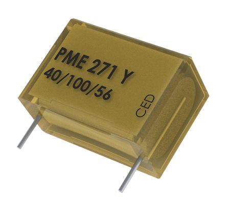 KEMET PME271 Paper Capacitor, 250V Ac, ±20%, 10nF, Through Hole
