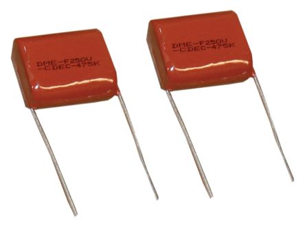 Cornell-Dubilier DME Polyester Film Capacitor, 100V Dc, ±10%, 3.3μF