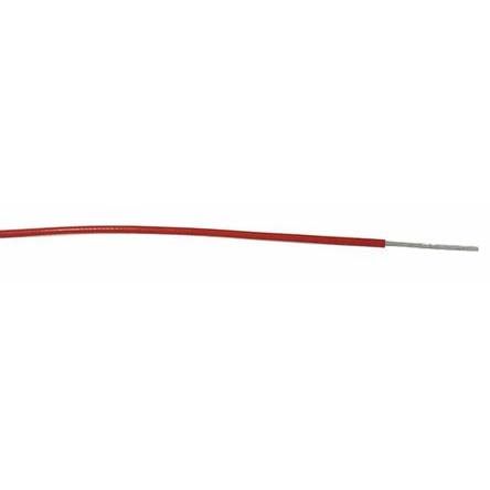 RS PRO Red 0.13 Mm² Hook Up Wire, 26 AWG, 7/0.16 Mm, 100m, MPPE Insulation