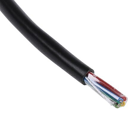 Alpha Wire Câble De Commande Xtra-Guard 2 300 V, 4 X 0,56 Mm², 20 AWG, Gaine PE Noir, 30m