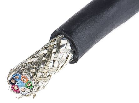 Alpha Wire Cable De Datos Apantallado Xtra-Guard 2 De 2 Conductores, 0,81 Mm², 18 AWG, Long. 30m, Ø Ext. 9.02mm, Funda
