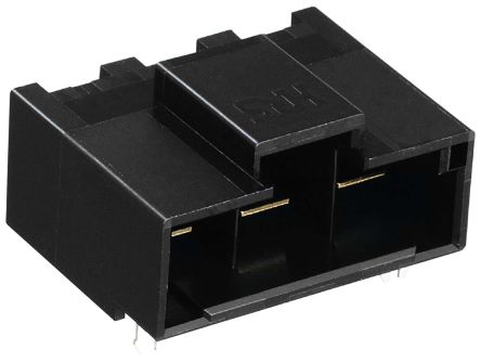 Hirose Conector Macho Para PCB Ángulo De 90° Serie DF60 De 1 Vía, 1 Fila, Paso 10.16mm, Para Soldar, Montaje En