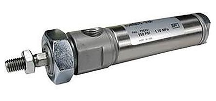 SMC Pneumatikzylinder Einfachwirkend, Bohrung Ø 19.05mm / Hub 101.6mm, Bis 1,7 MPa